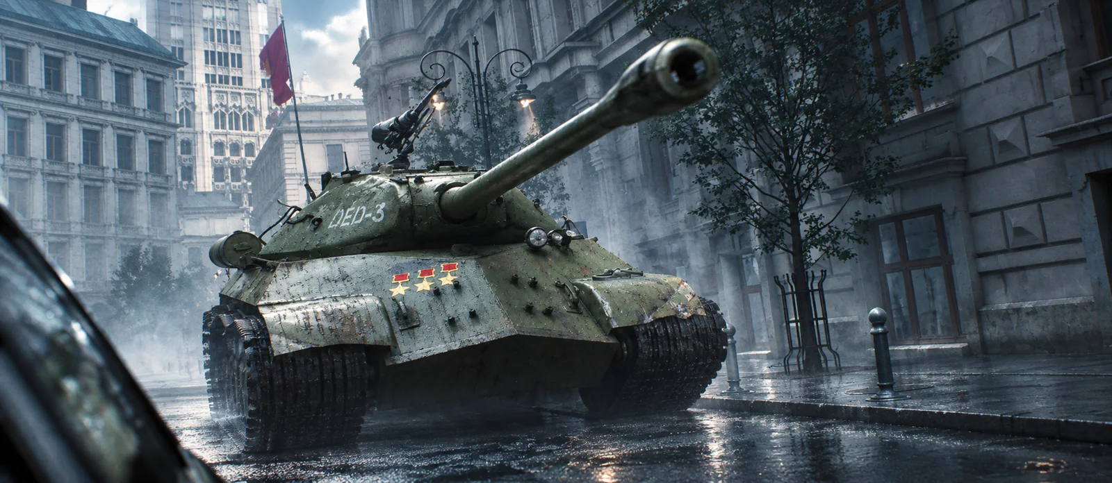 Cinematic tank chase from Gods of Steel